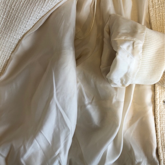 Jason Wu Tweed Bomber Cream Jacket Sz. M - Picture 14 of 14